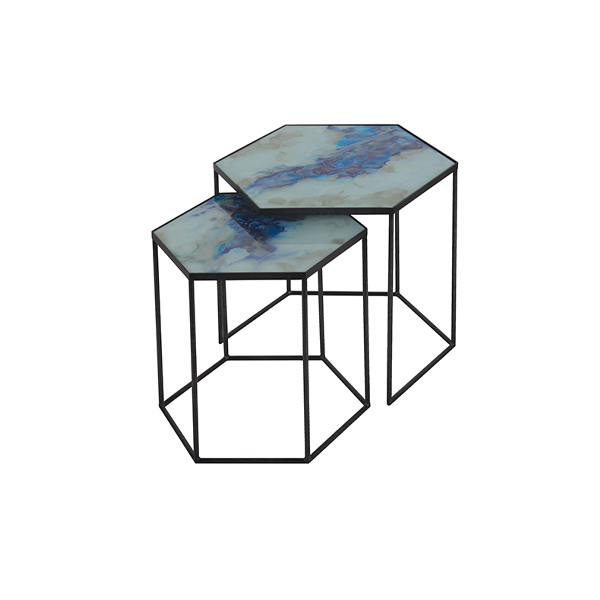 Cobalt Mist Side Tables