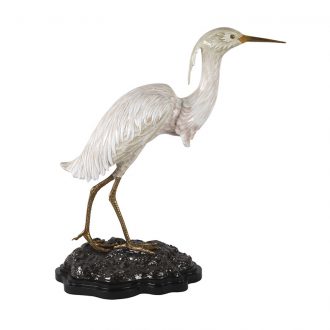 white crane figurine