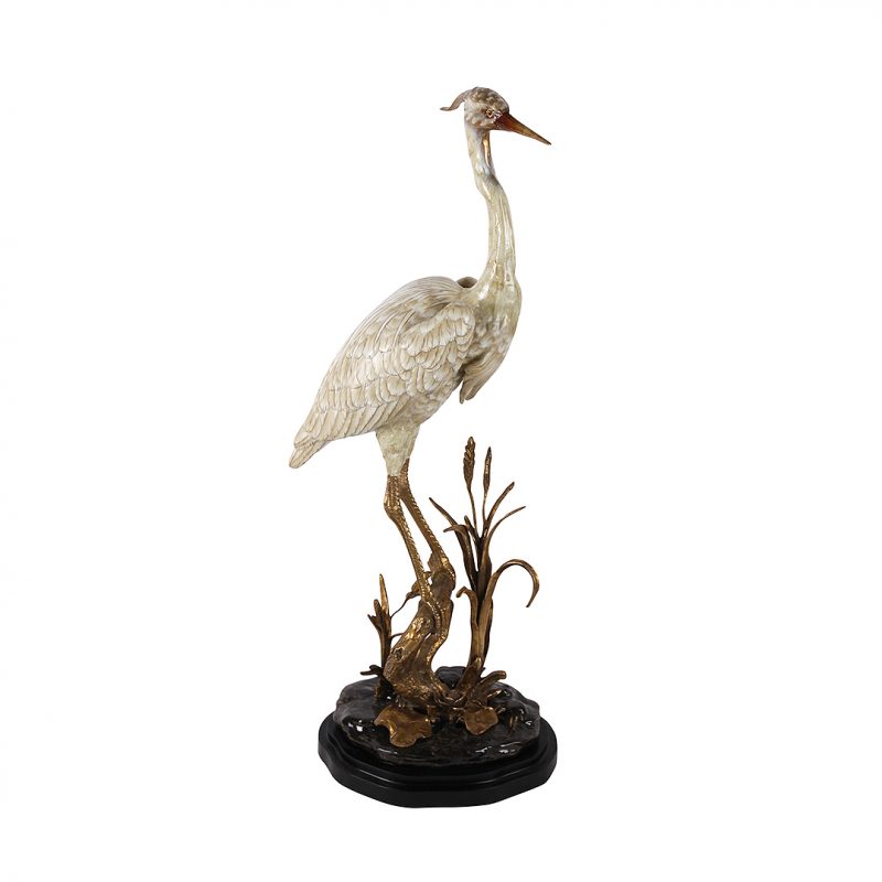 Cream Crane Figurine