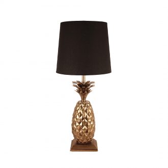 pineapple lamp gold