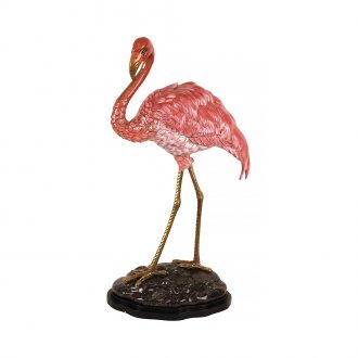 flamingo figurine medium