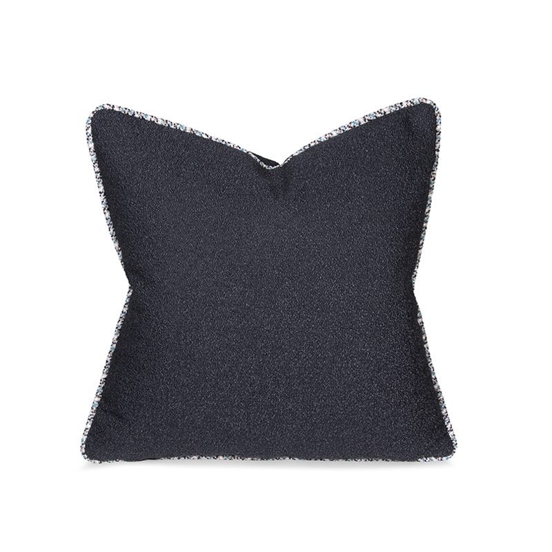 Dark Blue Textured Cushion, Medium