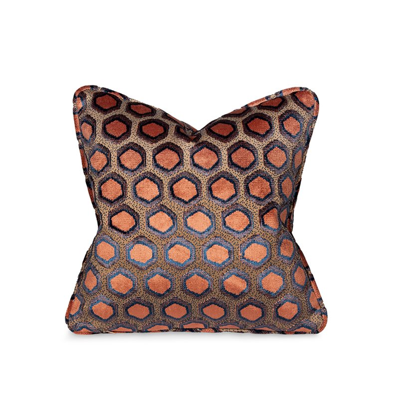 Orange Honeycomb Cushion, Medium
