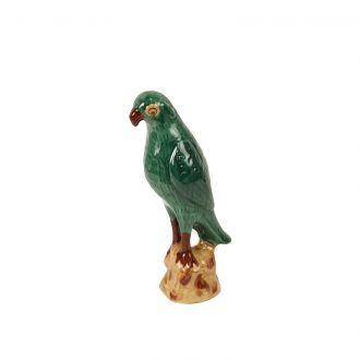 parrot figurine green