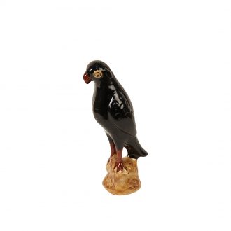 parrot figurine black